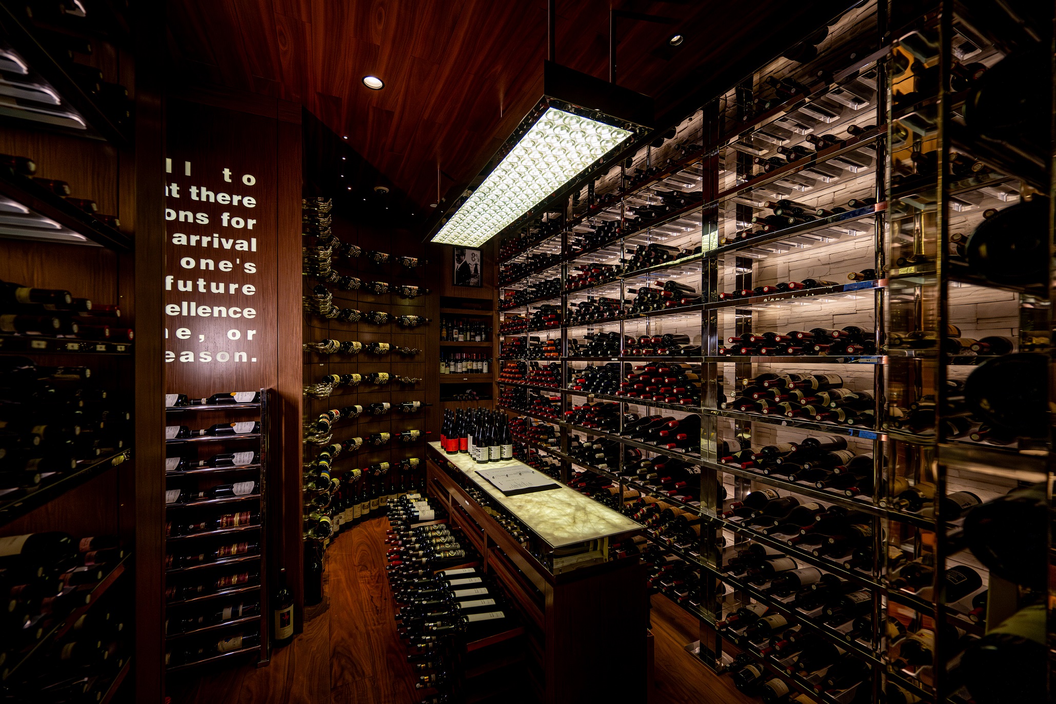 The restaurant’s award-winning wine list has a deep collection of fine wines expertly curated by the restaurant’s seasoned sommelier.