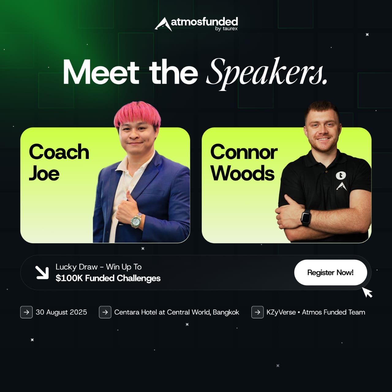 The Speakers: Coach Joe and Connor Woods