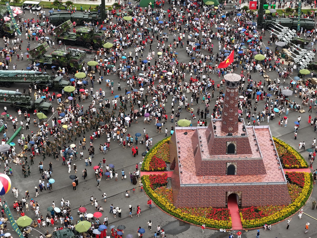 The Vietnam Exposition Center in Hanoi attracted hundreds of thousands of visitors